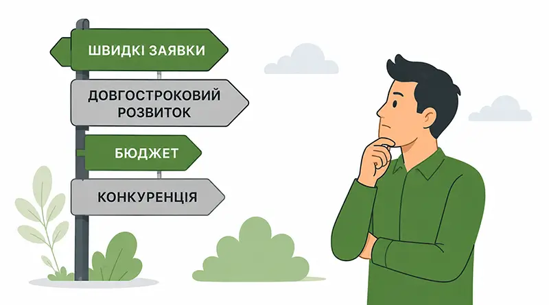 Універсальної стратегії Google Ads не існує — вибір залежить від цілей бізнесу, бюджету та конкуренції.