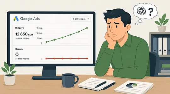 Чому Google Ads не приносить заявок: помилки, які коштують бізнесу грошей
